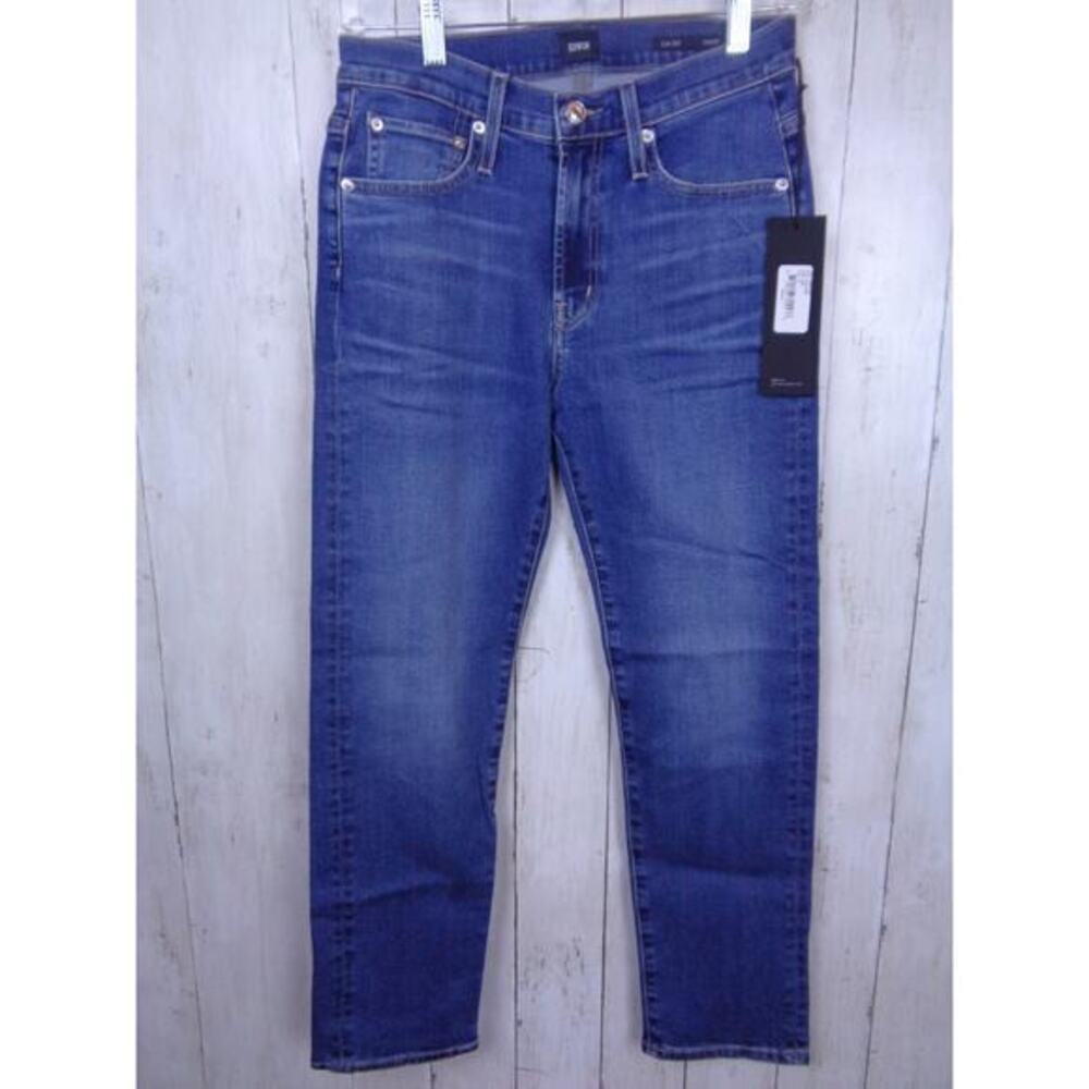 Edwin Blue Jeans Elin High Rise Cropped Straight‎ Fit Jeans Womens Size 25